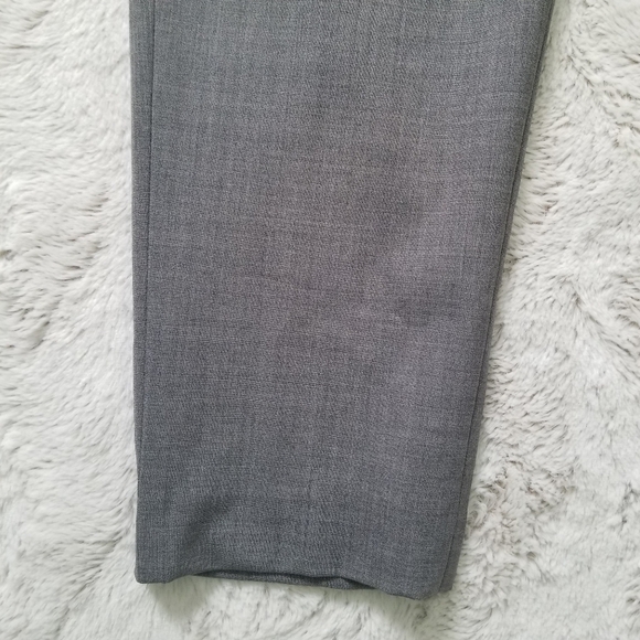 Elizabeth And James Gray Flat Front Pegged Wool Cropped Pants Size 2 - Picture 4 of 15